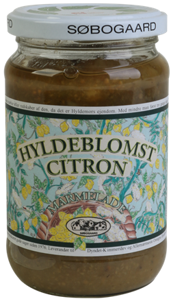 Hyldeblomst m/citron Marmelade Økologisk Dansk